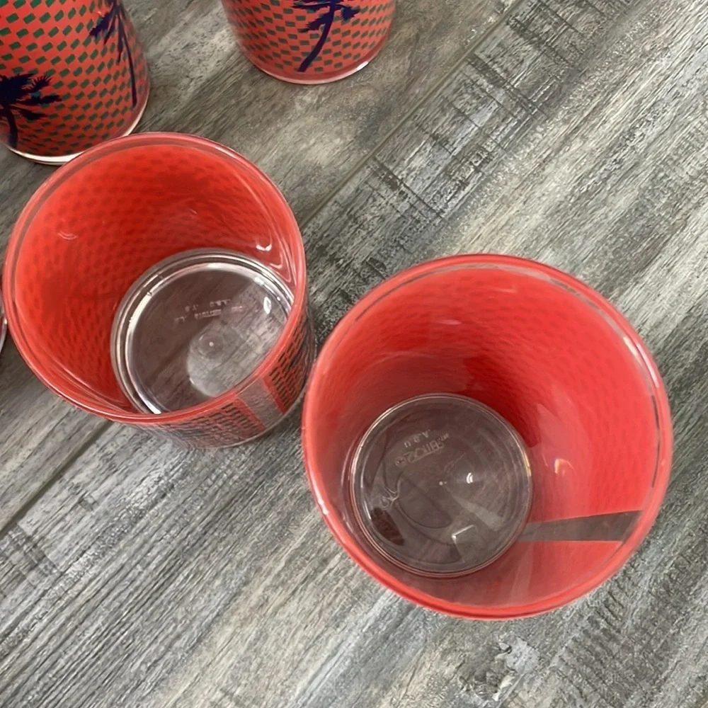 Vintage HJ Stotter 6 lucite cocktail tumblers